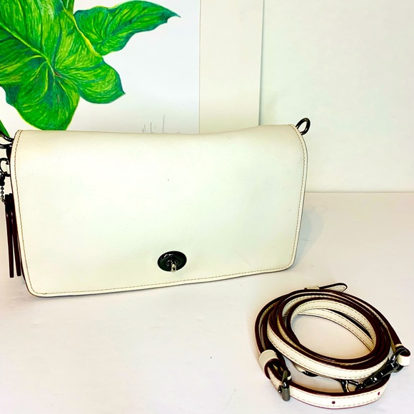 Coach Handbags - Coach 1941 Dinky Glove tanned  Leather Chalk Crossbody Style #20215
